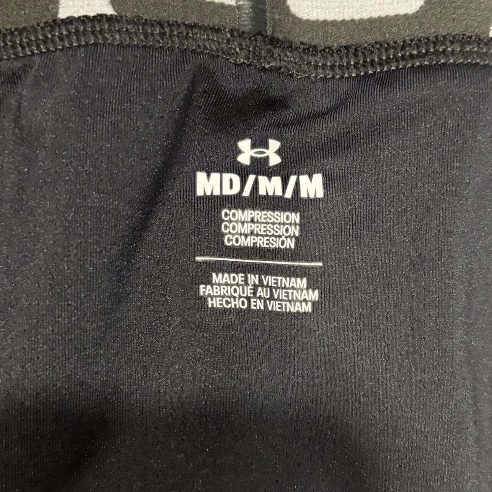Under Armour Black Mens M medium Athletic compression Shorts-sliding - Picture 4 of 4